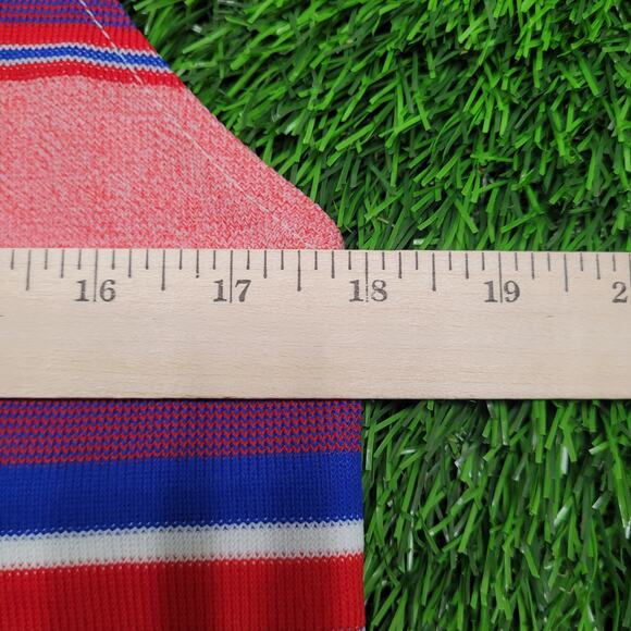 VTG 80s Multi-Color Stripe Tank Top Womens M Retro Roller Skate Textured - Picture 5 of 7